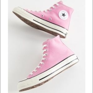 CONVERSE pink high top sneakers